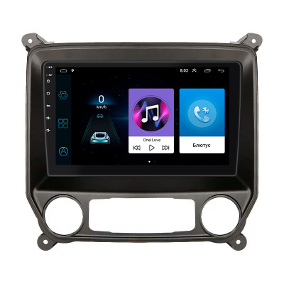 Штатная магнитола Lesko для Chevrolet Silverado III (K2XX) Рестайлинг 2015-2019 экран 10" 1/16Gb Wi-Fi GPS Base