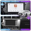 Штатная магнитола Lesko для Citroen DS5  2012-2015 экран 9" 4/64 QLED CarPlay 4G Wi-Fi GPS 360 Prime