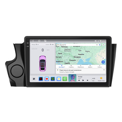 Штатная магнитола Lesko для Citroen DS5 Manual AC 2012-2015 экран 9" 4/64 QLED CarPlay 4G Wi-Fi GPS 360 Prime