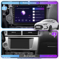 Штатная магнитола Lesko для Citroen DS5 Manual AC 2012-2015 экран 9" 4/32Gb 4G Wi-Fi GPS Top