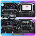 Штатная магнитола Lesko для Chevrolet Silverado III (K2XX) Рестайлинг 2015-2019 экран 10" 4/64 QLED CarPlay 4G Wi-Fi GPS 360 Prime