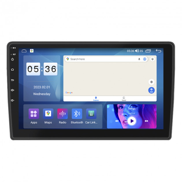 Штатная магнитола Lesko для Citroen Jumpy II 2007-2012 экран 9" 4/64Gb CarPlay 4G Wi-Fi GPS Prime