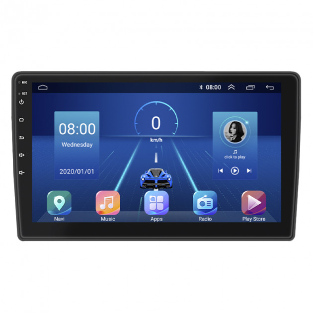 Штатная магнитола Lesko для Citroen Jumpy II 2007-2012 экран 9" 4/32Gb 4G Wi-Fi GPS Top
