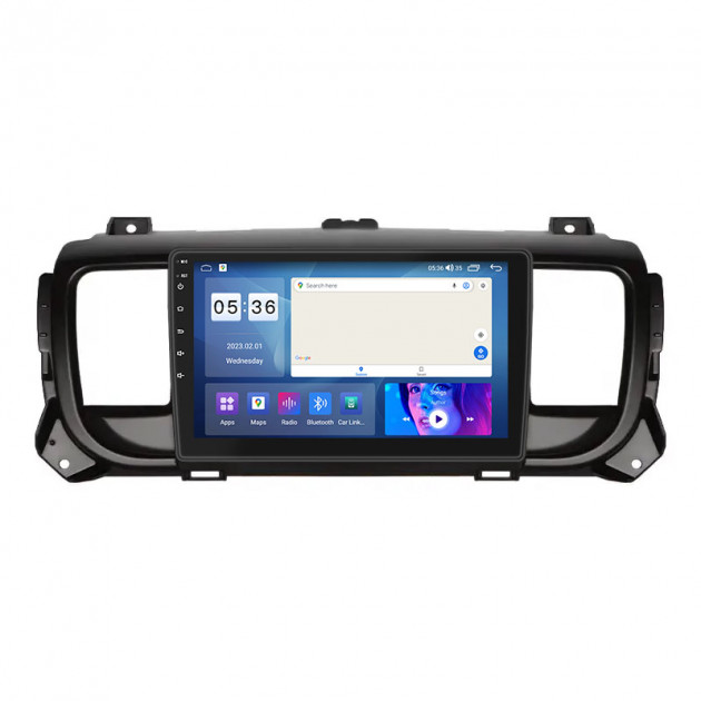 Штатная магнитола Lesko для Citroen Jumpy III 2016-н.в. экран 9" 4/64Gb CarPlay 4G Wi-Fi GPS Prime