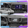 Штатная магнитола Lesko для Citroen Jumpy III 2016-н.в. экран 9" 4/64Gb CarPlay 4G Wi-Fi GPS Prime