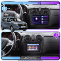 Штатная магнитола Lesko для Dacia Dokker I ver 2 2012-2017 экран 9" 6/128Gb 4G Wi-Fi GPS Top