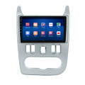 Штатная магнитола Lesko для Dacia Duster I Рестайлинг 2013-2017 экран 9" 4/64Gb 4G Wi-Fi GPS Top