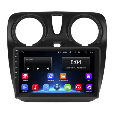 Штатная магнитола Lesko для Dacia Lodgy ver 2 2017-н.в экран 9" 2/32Gb Wi-Fi GPS Base