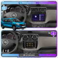 Штатная магнитола Lesko для Dacia Lodgy ver 2 2017-н.в экран 9" 2/32Gb CarPlay 4G Wi-Fi GPS Prime