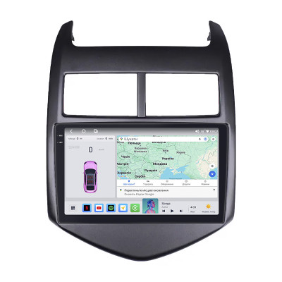 Штатная магнитола Lesko для Chevrolet Sonic I 2011-2016 экран 9" 4/64 QLED CarPlay 4G Wi-Fi GPS 360 Prime