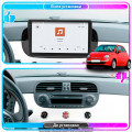 Штатная магнитола Lesko для Fiat 500 II 2007-2015 экран 9" 4/64 QLED CarPlay 4G Wi-Fi GPS 360 Prime