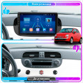 Штатная магнитола Lesko для Fiat 500 II 2007-2015 экран 9" 4/32Gb 4G Wi-Fi GPS Top