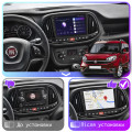 Штатная магнитола Lesko для Fiat Doblo II Рестайлинг 2015-н.в. экран 9" 4/64Gb CarPlay 4G Wi-Fi GPS Prime
