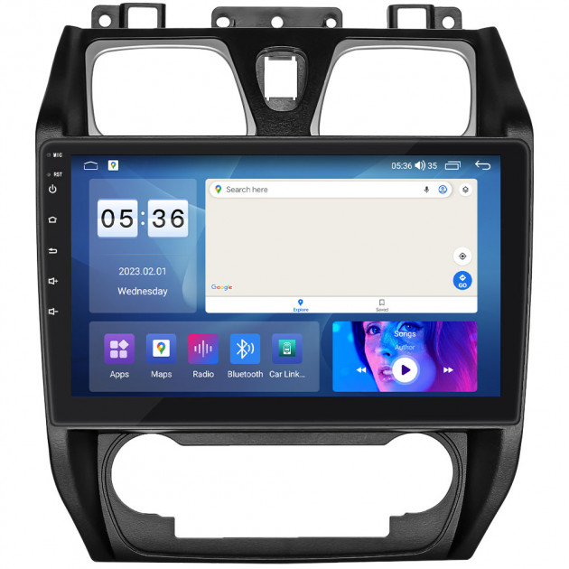Штатная магнитола Lesko для Geely Emgrand EC7  2009-2016 экран 10" 2/32Gb CarPlay 4G Wi-Fi GPS Prime