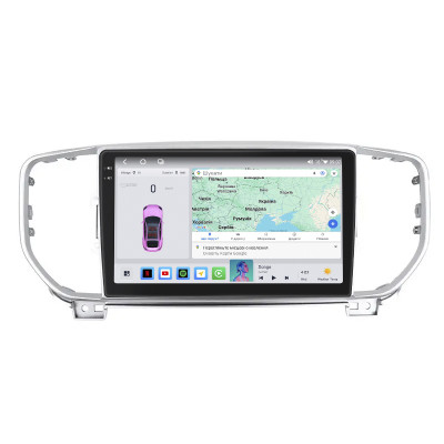 Штатная магнитола Lesko для Kia Sportage IV ver 2 2016-2018 экран 9" 4/64 QLED CarPlay 4G Wi-Fi GPS 360 Prime