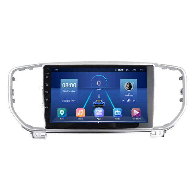 Штатная магнитола Lesko для Kia Sportage IV ver 2 2016-2018 экран 9" 2/32Gb 4G Wi-Fi GPS Top