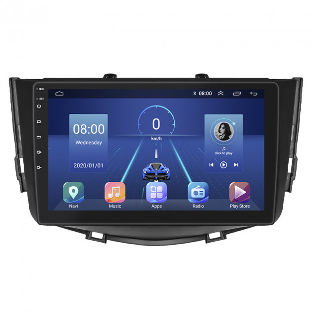 Штатная магнитола Lesko для Lifan X60 I Рестайлинг 2 2016-н.в. экран 9" 4/64Gb 4G Wi-Fi GPS Top