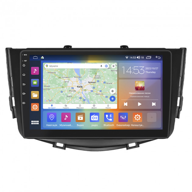 Штатная магнитола Lesko для Lifan X60 I Рестайлинг 2015-2016 экран 9" 2/32Gb CarPlay 4G Wi-Fi GPS Prime