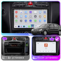Штатная магнитола Lesko для Mercedes-Benz C-Класс II (W203) 2000-2004 экран 9" 4/64 QLED CarPlay 4G Wi-Fi GPS 360 Prime