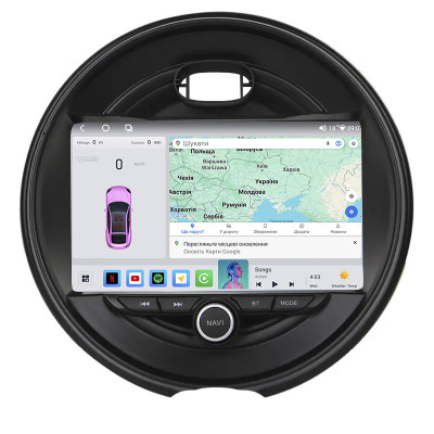 Штатная магнитола Lesko для MINI Clubman II Рестайлинг 2019-н.в. экран 9" 4/64 QLED CarPlay 4G Wi-Fi GPS 360 Prime