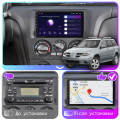 Штатная магнитола Lesko для Mitsubishi Airtrek  2001-2008 экран 10" 2/32Gb CarPlay 4G Wi-Fi GPS Prime