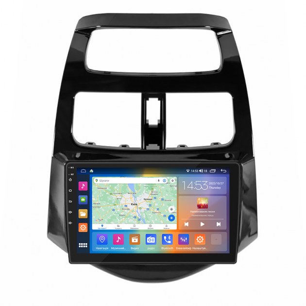 Штатная магнитола Lesko для Chevrolet Spark III 2009-2016 экран 9" 2/32Gb CarPlay 4G Wi-Fi GPS Prime