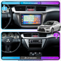 Штатная магнитола Lesko для Mitsubishi Lancer Evolution IX 2005-2007 экран 9" 2/32Gb CarPlay 4G Wi-Fi GPS Prime