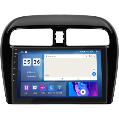 Штатная магнитола Lesko для Mitsubishi Mirage VI Рестайлинг 2015-2019 экран 9" 2/32Gb CarPlay 4G Wi-Fi GPS Prime