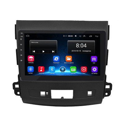 Штатная магнитола Lesko для Mitsubishi Outlander II 2005-2009 экран 9" 2/32Gb Wi-Fi GPS Base