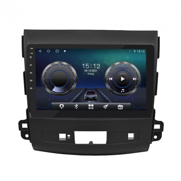 Штатная магнитола Lesko для Mitsubishi Outlander II 2005-2009 экран 9" 4/32Gb 4G Wi-Fi GPS Top