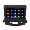 Штатная магнитола Lesko для Mitsubishi Outlander II Рестайлинг 2009-2013 экран 9" 2/32Gb Wi-Fi GPS Base