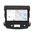 Штатная магнитола Lesko для Mitsubishi Outlander II Рестайлинг 2009-2013 экран 9" 2/32Gb Wi-Fi GPS Base