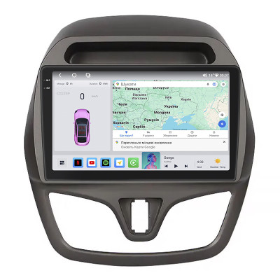 Штатная магнитола Lesko для Chevrolet Spark IV 2015-2018 экран 9" 4/64 QLED CarPlay 4G Wi-Fi GPS 360 Prime