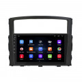 Штатная магнитола Lesko для Mitsubishi Pajero IV Рестайлинг 2 2014-н.в. экран 9" 2/32Gb Wi-Fi GPS Base