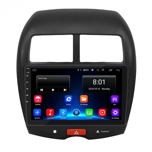 Штатная магнитола Lesko для Mitsubishi RVR III 2010-2012 экран 10" 2/32Gb Wi-Fi GPS Base