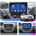 Штатная магнитола Lesko для Peugeot 2008 I 2013-2016 экран 10" 6/128Gb 4G Wi-Fi GPS Top