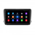 Штатная магнитола Lesko для Peugeot 2008 I Рестайлинг 2016-2019 экран 10" 1/16Gb Wi-Fi GPS Base
