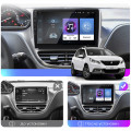 Штатная магнитола Lesko для Peugeot 2008 I Рестайлинг 2016-2019 экран 10" 4/64Gb 4G Wi-Fi GPS Top