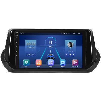 Штатная магнитола Lesko для Peugeot 2008 II 2019-н.в. экран 9" 4/32Gb 4G Wi-Fi GPS Top