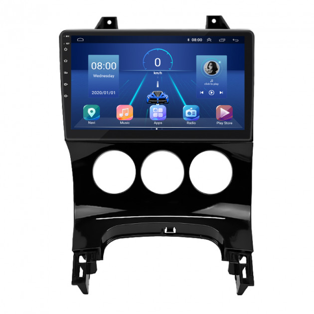 Штатная магнитола Lesko для Peugeot 3008 I 2009-2013 экран 9" 6/128Gb 4G Wi-Fi GPS Top