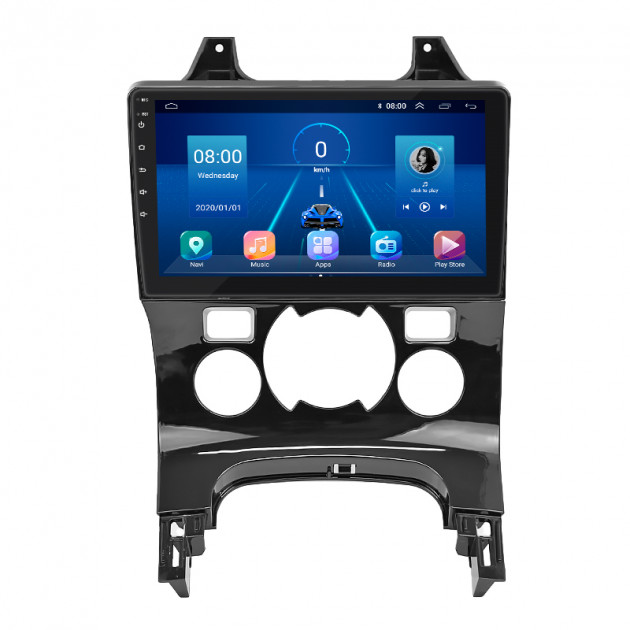 Штатная магнитола Lesko для Peugeot 5008 I Рестайлинг 2013-2016 экран 9" 2/32Gb 4G Wi-Fi GPS Top