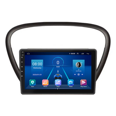 Штатная магнитола Lesko для Peugeot 607 I Рестайлинг 2004-2010 экран 9" 2/32Gb 4G Wi-Fi GPS Top