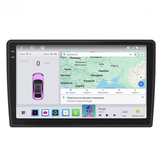 Штатная магнитола Lesko для Chevrolet Tahoe III 2006-2014 экран 10" 4/64 QLED CarPlay 4G Wi-Fi GPS 360 Prime