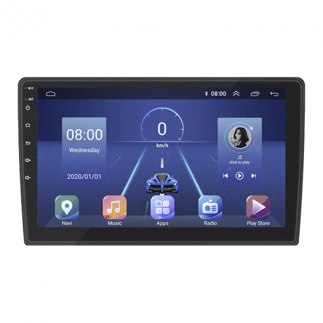 Штатная магнитола Lesko для Peugeot Partner II 2008-2012 экран 9" 6/128Gb 4G Wi-Fi GPS Top