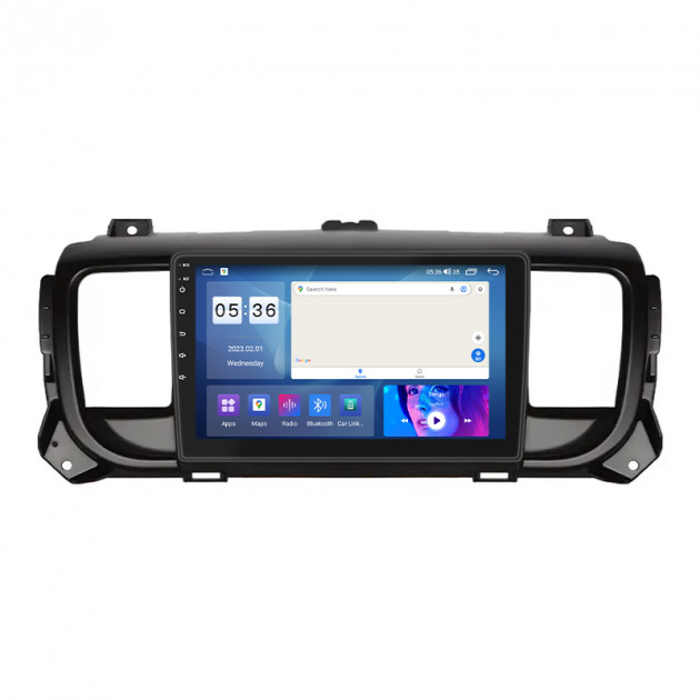 Штатная магнитола Lesko для Peugeot Traveller I 2016-н.в. экран 9" 2/32Gb CarPlay 4G Wi-Fi GPS Prime