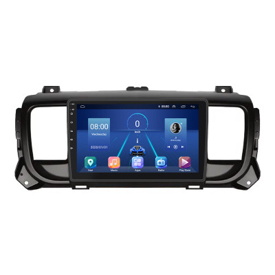 Штатная магнитола Lesko для Peugeot Traveller I 2016-н.в. экран 9" 2/32Gb 4G Wi-Fi GPS Top