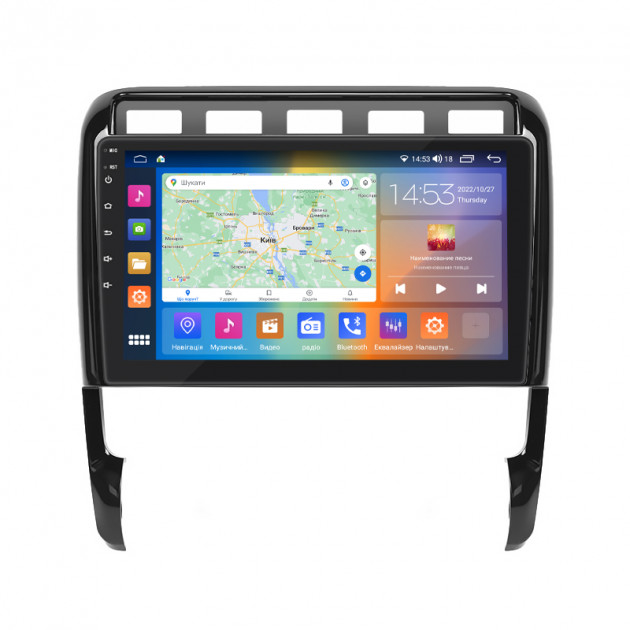 Штатная магнитола Lesko для Porsche Cayenne I (955) 2002-2007 экран 9" 4/64Gb CarPlay 4G Wi-Fi GPS Prime