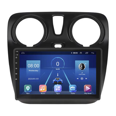 Штатная магнитола Lesko для Renault Dokker I 2012-2021 экран 9" 4/64Gb 4G Wi-Fi GPS Top