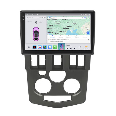 Штатная магнитола Lesko для Renault Logan I 2004-2009 экран 9" 4/64 QLED CarPlay 4G Wi-Fi GPS 360 Prime