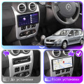 Штатная магнитола Lesko для Renault Logan I Рестайлинг 2009-2015 экран 9" 2/32Gb CarPlay 4G Wi-Fi GPS Prime